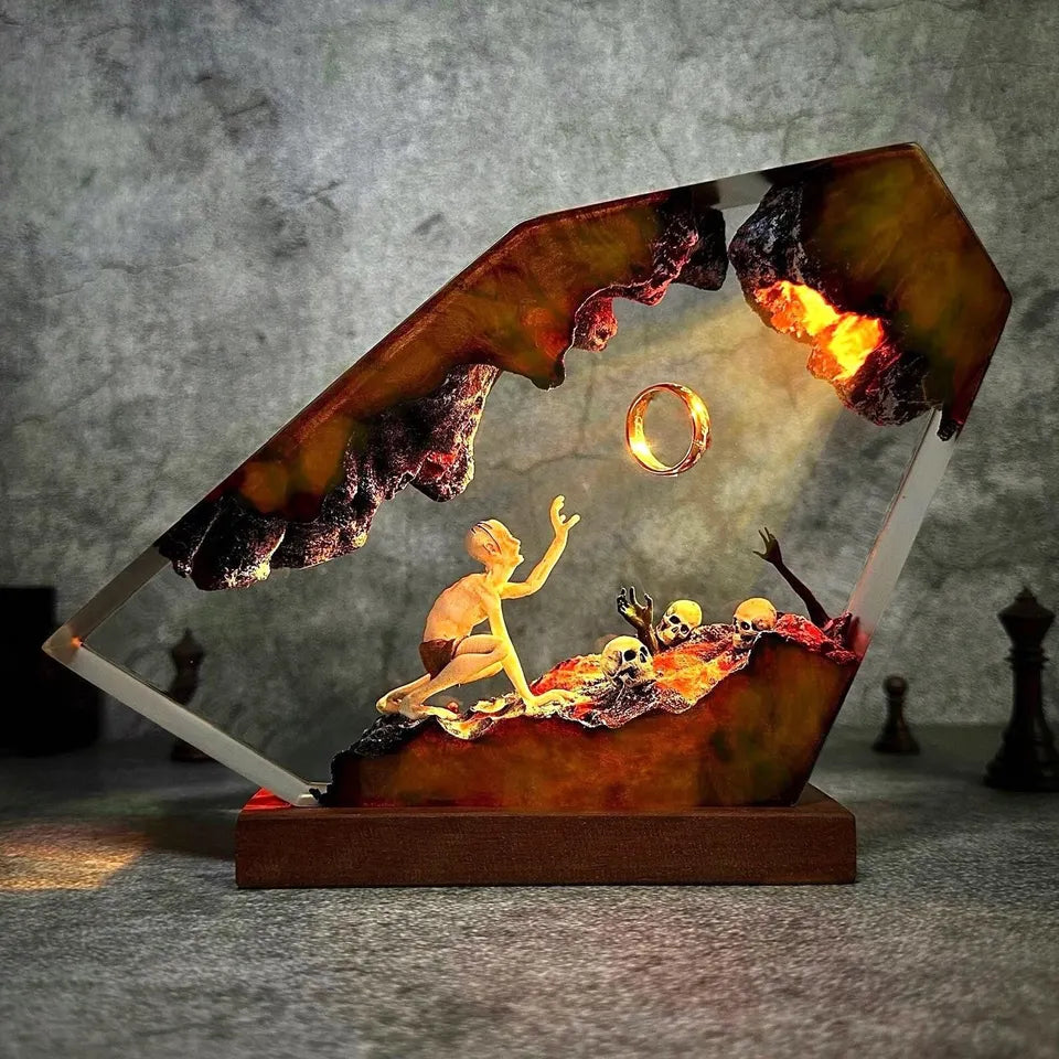 Gollum Power Ring Resin Lamp